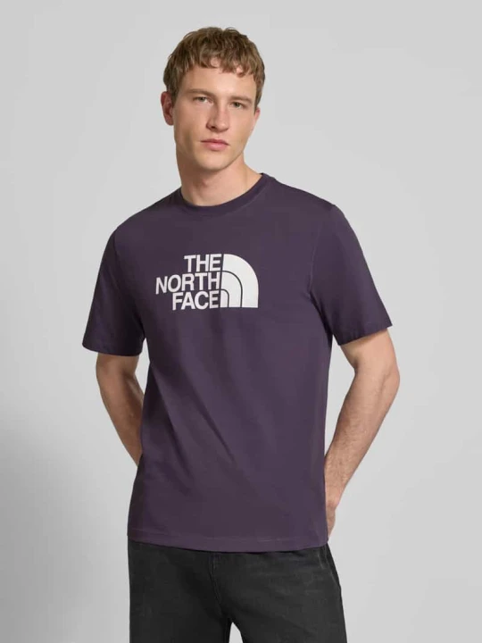 Zdjęcie produktu T-shirt o kroju regular fit z nadrukiem z logo model 'Evolution' The North Face Fioletowy