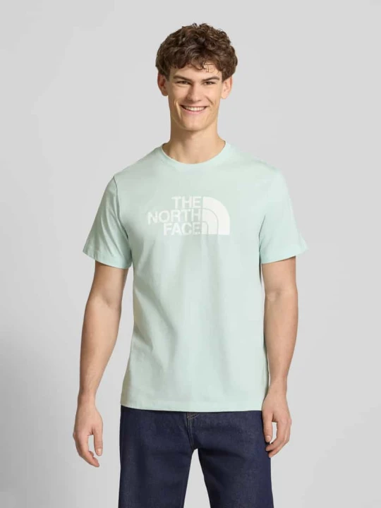 Zdjęcie produktu T-shirt o kroju regular fit z nadrukiem z logo model 'Evolution' The North Face Miętowy