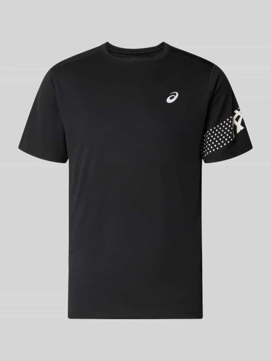 Zdjęcie produktu t-shirt o kroju regular fit z nadrukiem z logo model 'ICON' Asics Czarny