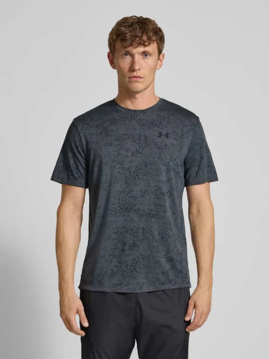 Zdjęcie produktu T-shirt o kroju regular fit z nadrukiem z logo model ‘Tech’ Under Armour Grafitowy
