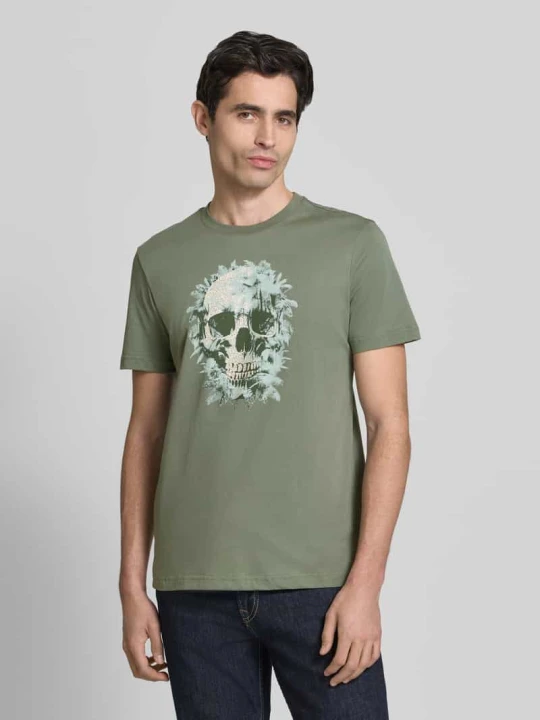 Zdjęcie produktu T-shirt o kroju regular fit z nadrukiem z motywem Antony Morato Trzcinowy