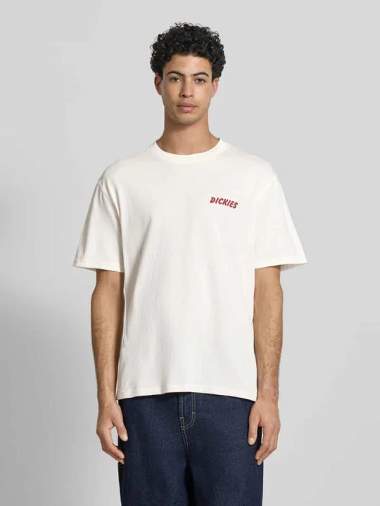 Zdjęcie produktu T-shirt o kroju regular fit z nadrukiem z motywem Model 'DRY RIDGE' Dickies Złamany biały