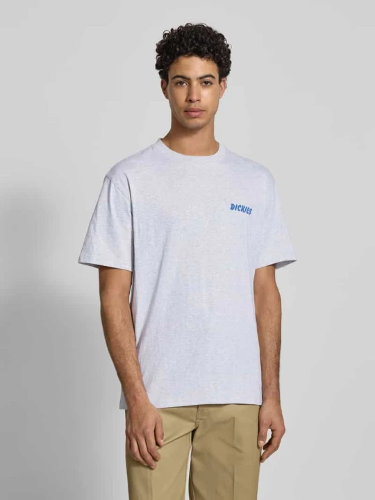 Zdjęcie produktu T-shirt o kroju regular fit z nadrukiem z motywem Model 'DRY RIDGE' Dickies Jasnoszary melanż