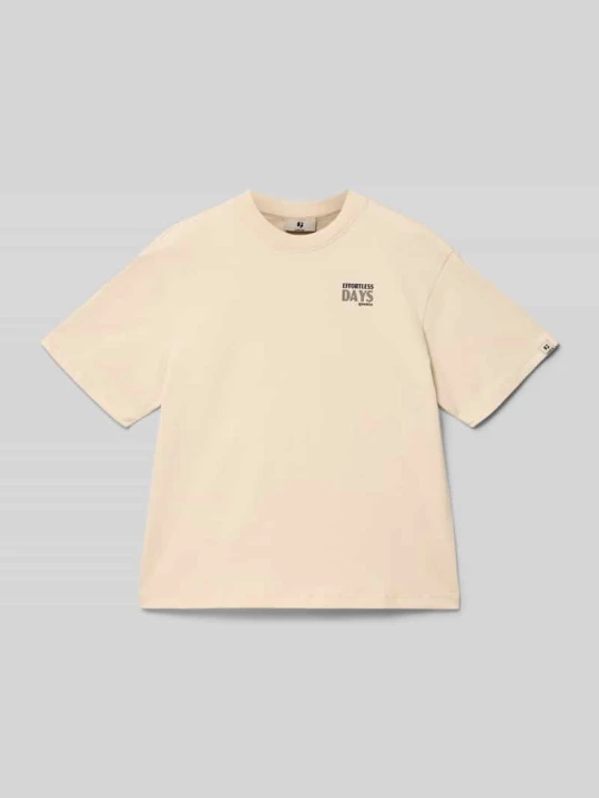 Zdjęcie produktu t-shirt o kroju regular fit z nadrukiem z napisem Garcia Écru