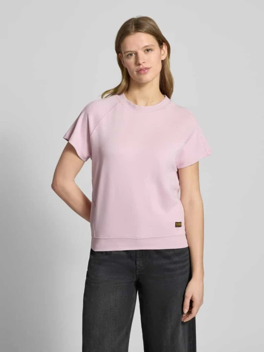Zdjęcie produktu T-shirt w kroju regular fit z naszywką z logo model 'Raglan' G-Star Raw Jasnoróżowy