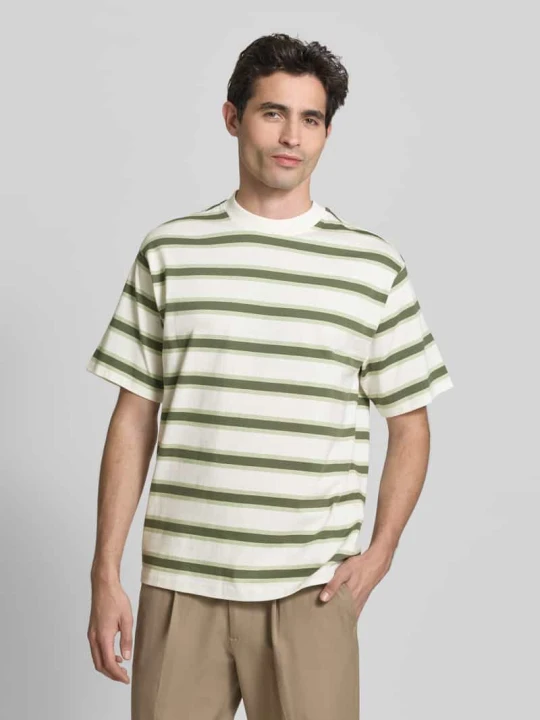 Zdjęcie produktu T-shirt o kroju regular fit z okrągłym dekoltem Casual Friday Piaskowy