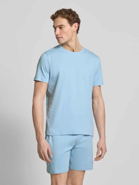 Zdjęcie produktu T-shirt o kroju regular fit z okrągłym dekoltem Christian Berg Błękitny