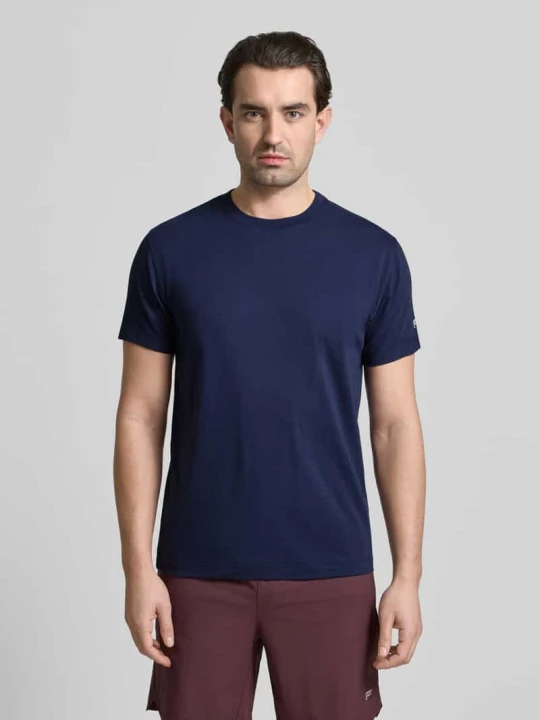 Zdjęcie produktu T-shirt o kroju regular fit z okrągłym dekoltem Fabletics Ciemnoniebieski