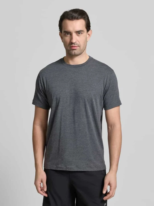 Zdjęcie produktu T-shirt o kroju regular fit z okrągłym dekoltem Fabletics Średnioszary