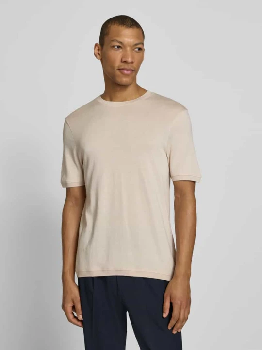 Zdjęcie produktu t-shirt o kroju regular fit z okrągłym dekoltem model 'Badi' CINQUE Złamany biały