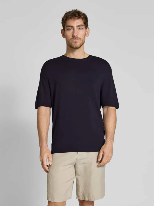 Zdjęcie produktu T-shirt o kroju regular fit z okrągłym dekoltem model ‘WILLIAM’ Jack&Jones Ciemnoniebieski