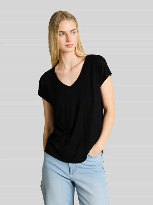 Zdjęcie produktu T-shirt o kroju relaxed fit Tom Tailor Czarny