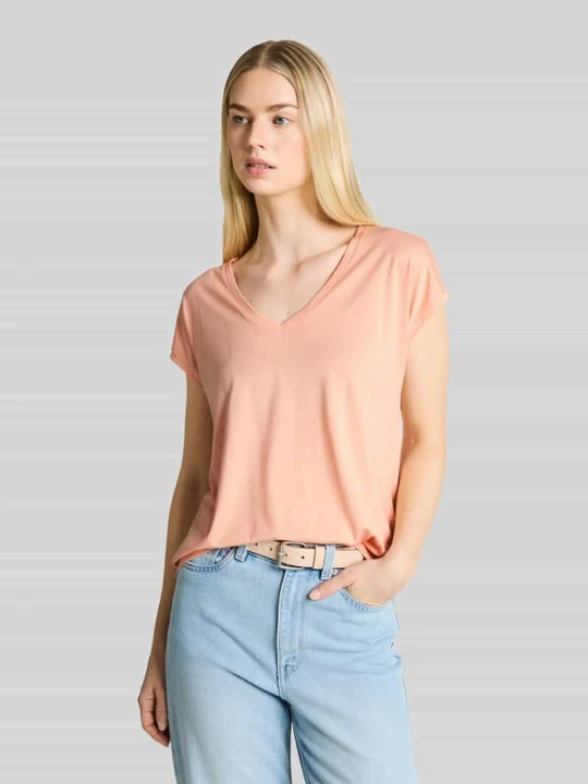 Zdjęcie produktu T-shirt o kroju relaxed fit Tom Tailor Pomarańczowy