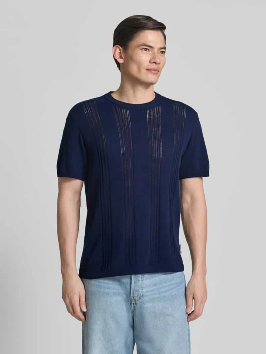 Zdjęcie produktu t-shirt o kroju relaxed fit z czystej bawełny ARMEDANGELS Granatowy