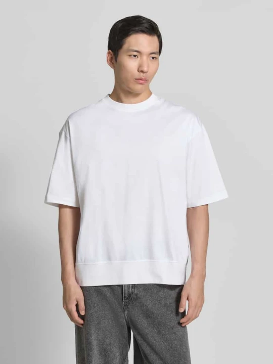 Zdjęcie produktu t-shirt o kroju relaxed fit z czystej bawełny Calvin Klein Biały