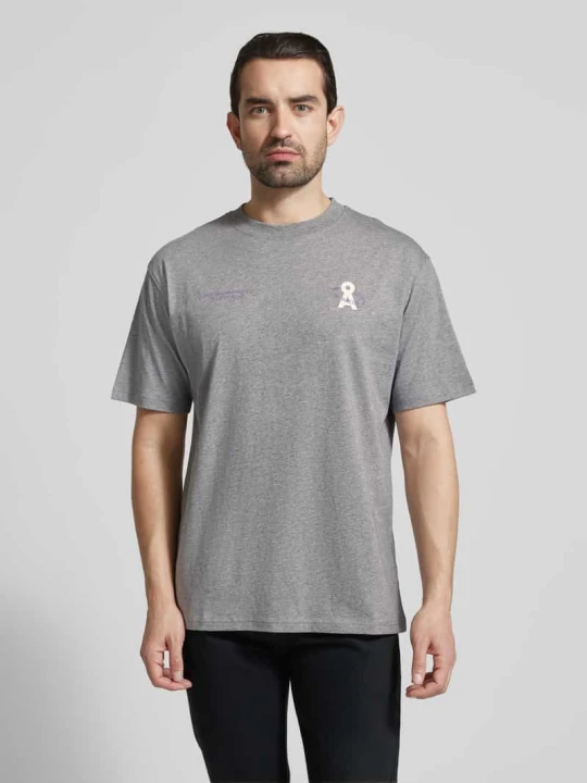 Zdjęcie produktu T-shirt o kroju relaxed fit z czystej bawełny ekologicznej Model 'MAARKOS' ARMEDANGELS Jasnoszary