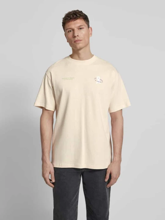Zdjęcie produktu T-shirt o kroju relaxed fit z czystej bawełny ekologicznej Model 'MAARKOS' ARMEDANGELS Złamany biały