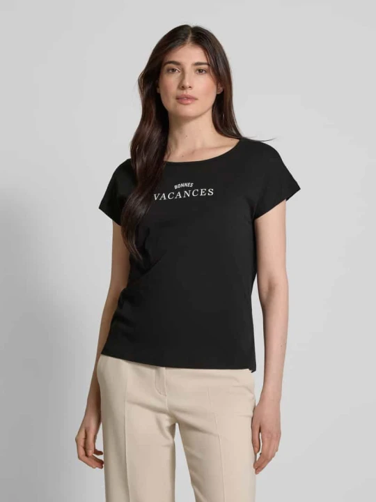 Zdjęcie produktu T-shirt o kroju relaxed fit z czystej bawełny Marc O'Polo czarny