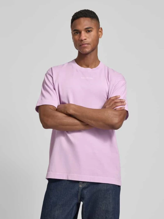 Zdjęcie produktu T-shirt o kroju relaxed fit z czystej bawełny Marc O'Polo Jasnofioletowy