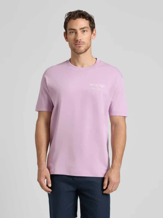 Zdjęcie produktu T-shirt o kroju relaxed fit z czystej bawełny Marc O'Polo Jasnofioletowy