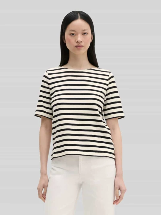 Zdjęcie produktu T-shirt o kroju relaxed fit z czystej bawełny Marc O'Polo Granatowy
