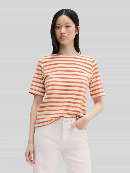 Zdjęcie produktu T-shirt o kroju relaxed fit z czystej bawełny Marc O'Polo Pomarańczowy