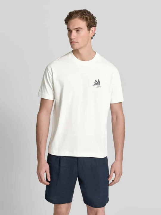 Zdjęcie produktu T-shirt o kroju relaxed fit z czystej bawełny Marc O'Polo Złamany biały