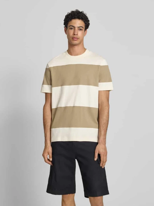 Zdjęcie produktu T-shirt o kroju relaxed fit z czystej bawełny Marc O'Polo Średniobrązowy