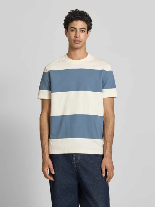 Zdjęcie produktu T-shirt o kroju relaxed fit z czystej bawełny Marc O'Polo Jasnoniebieski