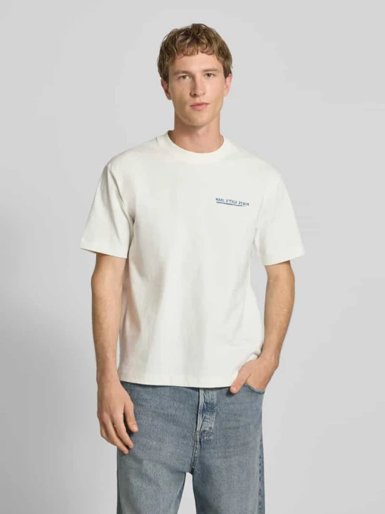 Zdjęcie produktu t-shirt o kroju relaxed fit z czystej bawełny Marc O'Polo Biały