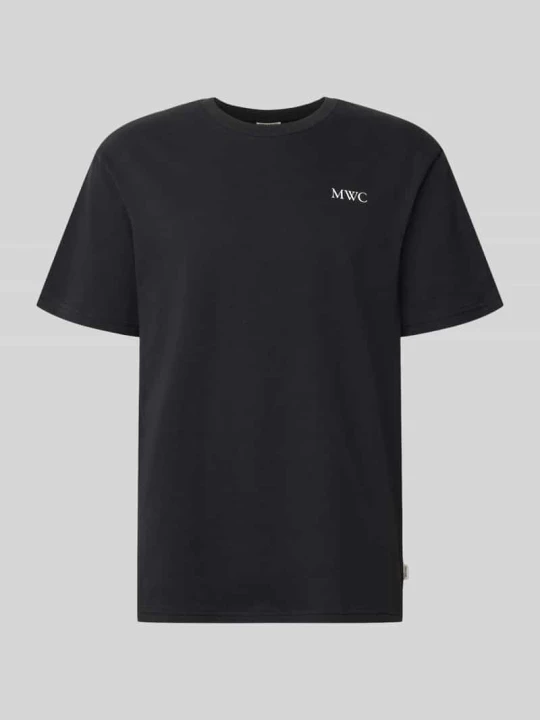 Zdjęcie produktu T-shirt o kroju relaxed fit z czystej bawełny model 'CAP' Only & Sons Czarny