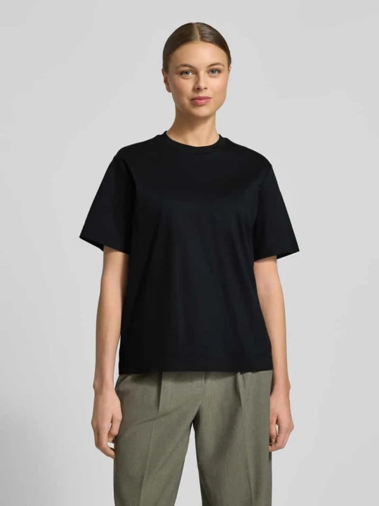 Zdjęcie produktu T-shirt o kroju relaxed fit z czystej Bawełna Model 'EHARPA' Boss Czarny