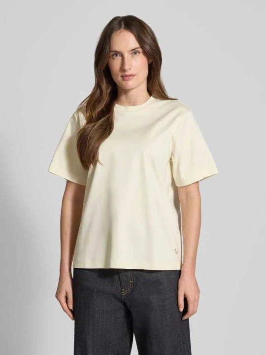 Zdjęcie produktu T-shirt o kroju relaxed fit z czystej Bawełna Model 'EHARPA' Boss Złamany biały