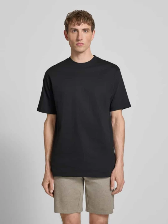 Zdjęcie produktu T-shirt o kroju relaxed fit z czystej bawełny model 'FRED LIFE' Only & Sons Czarny