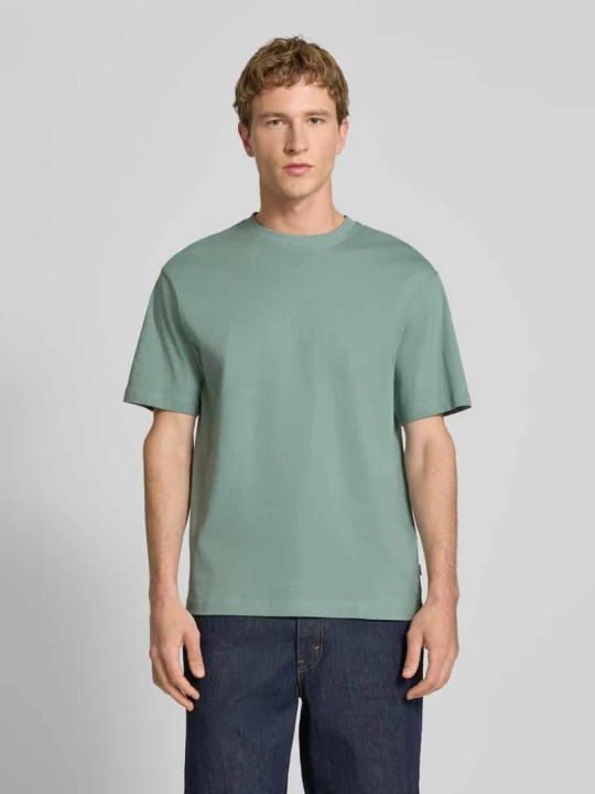 Zdjęcie produktu T-shirt o kroju relaxed fit z czystej bawełny model 'FRED LIFE' Only & Sons Limonkowy