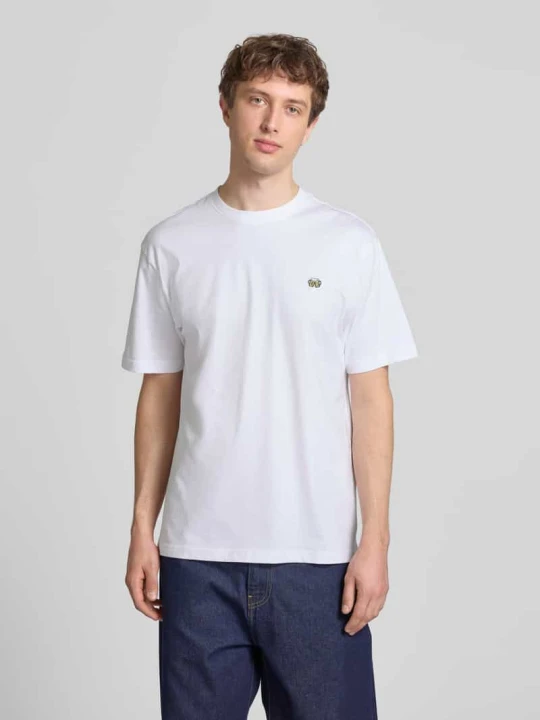Zdjęcie produktu T-shirt o kroju relaxed fit z czystej bawełny model 'FRED' Only & Sons Złamany biały