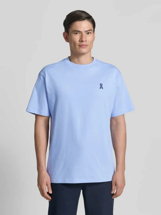 Zdjęcie produktu Koszulka polo o kroju relaxed fit z czystej bawełny ARMEDANGELS Jasnoniebieski