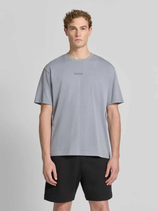 Zdjęcie produktu t-shirt o kroju relaxed fit z czystej bawełny model 'TEE 10' Boss