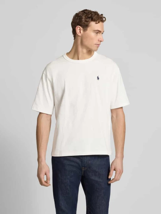 Zdjęcie produktu T-shirt o luźnym kroju z czystej bawełny Polo Ralph Lauren Złamany biały