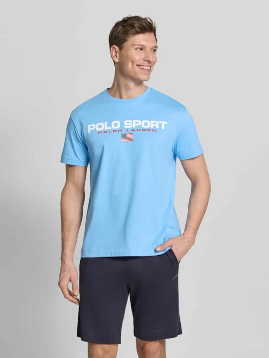 Zdjęcie produktu T-shirt o kroju relaxed fit z czystej bawełny Polo Ralph Lauren Jasnoniebieski