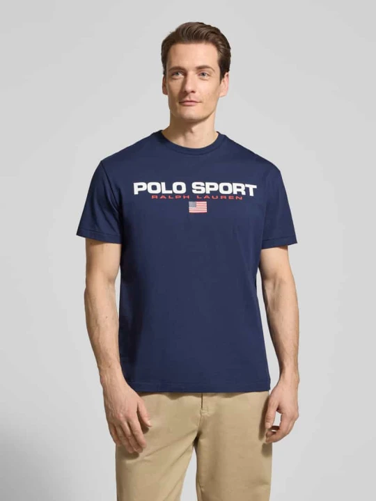 Zdjęcie produktu T-shirt o kroju relaxed fit z czystej bawełny Polo Ralph Lauren Granatowy