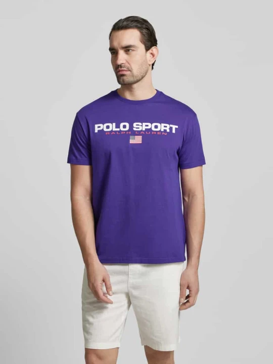 Zdjęcie produktu T-shirt o kroju relaxed fit z czystej bawełny Polo Ralph Lauren Fioletowy