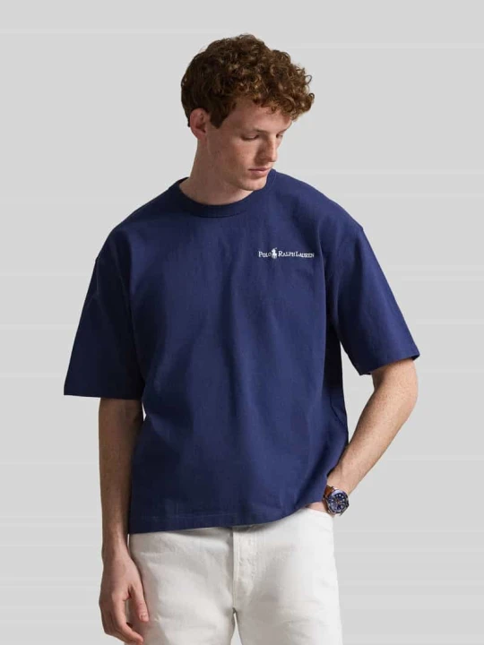 Zdjęcie produktu T-shirt o kroju relaxed fit z czystej bawełny Polo Ralph Lauren Granatowy