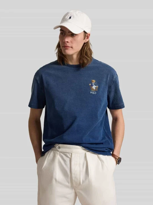 Zdjęcie produktu T-shirt o kroju relaxed fit z czystej bawełny Polo Ralph Lauren Granatowy