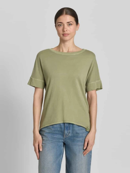 Zdjęcie produktu T-shirt o kroju relaxed fit z czystej bawełny s.Oliver Khaki
