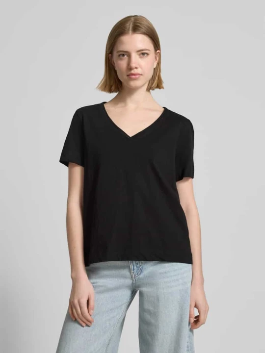 Zdjęcie produktu t-shirt o kroju relaxed fit z czystej bawełny s.Oliver Czarny