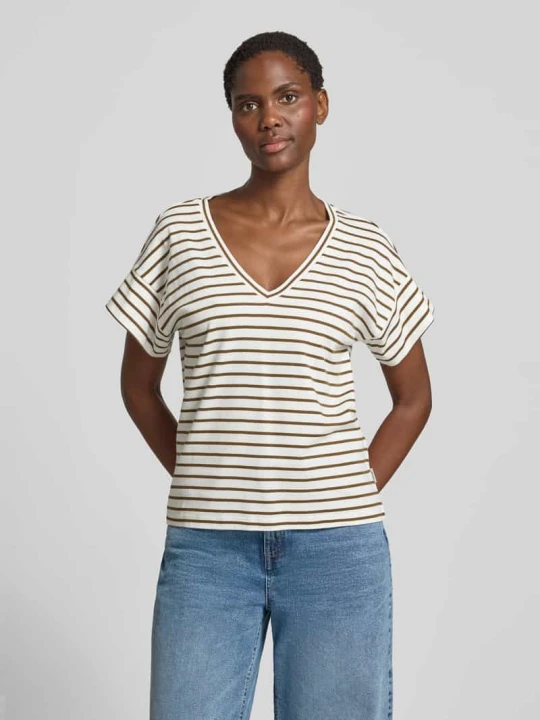 Zdjęcie produktu T-shirt o kroju relaxed fit z czystej bawełny s.Oliver Średniobrązowy