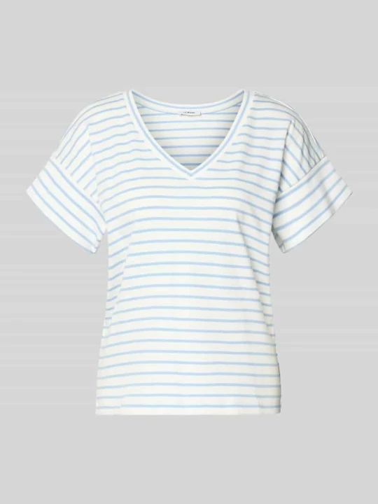 Zdjęcie produktu T-shirt o kroju relaxed fit z czystej bawełny s.Oliver Jasnoniebieski
