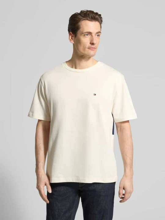 Zdjęcie produktu T-shirt o kroju relaxed fit z czystej bawełny Tommy Hilfiger Złamany biały