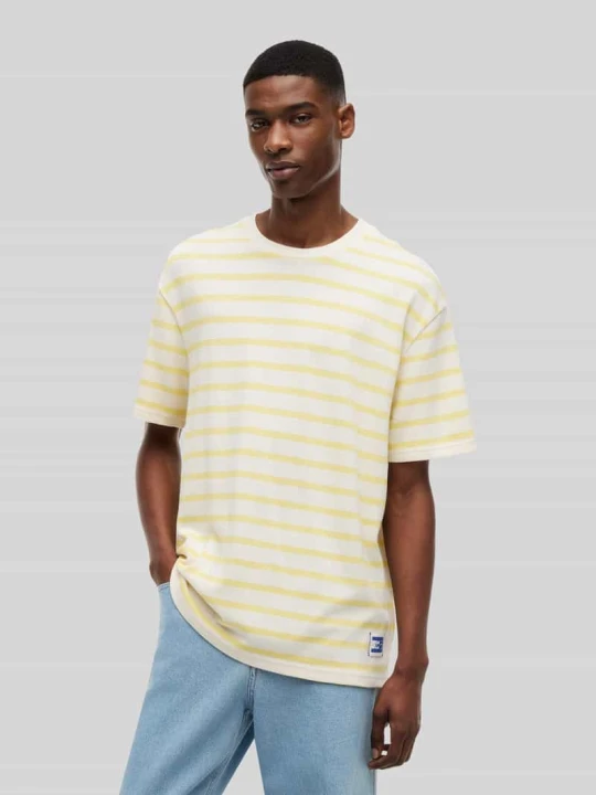 Zdjęcie produktu T-shirt o kroju relaxed fit z czystej bawełny Tommy Jeans Żółty